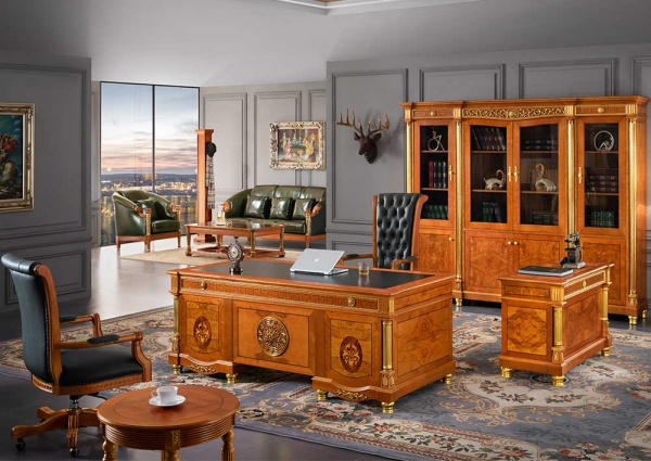 Classical 0812 Wood royal executive office furniture desk set