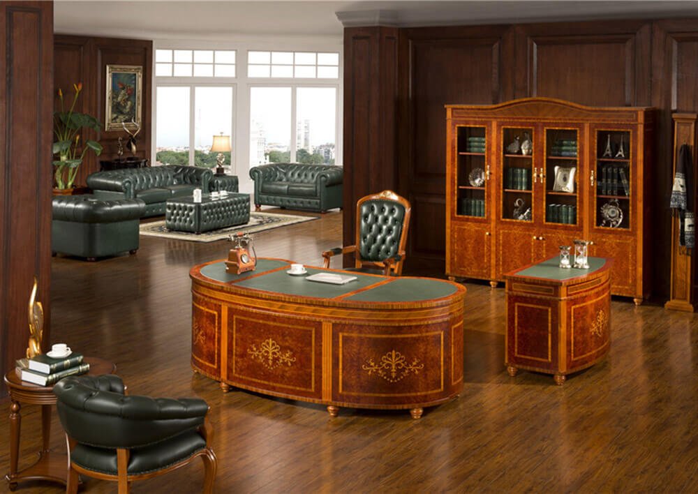 Rafflo 0809# Luxury Solid Wood Executive Office Table